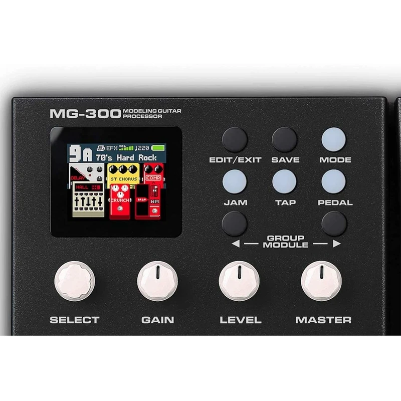 

Hot-NUX MG-300 Guitar Multi-Effects Pedal Amp Modeling 3 Party IRs 56 Drum Beats 60S Phrase Loop Recording Metronome