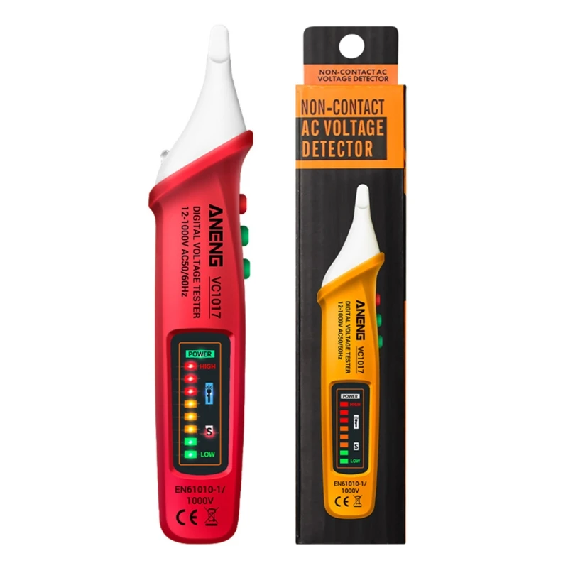 ANENG- VC1017 Digital AC Voltage Meter Multimeter Pen 12-1000V NCV Automatic Voltmeter Smart Sensor Tester Buzzer Detect
ANENG- VC1017 Digital AC Voltage Meter Multimeter Pen 12-1000V NCV Automatic Voltmeter Smart Sensor Tester Buzzer Detect