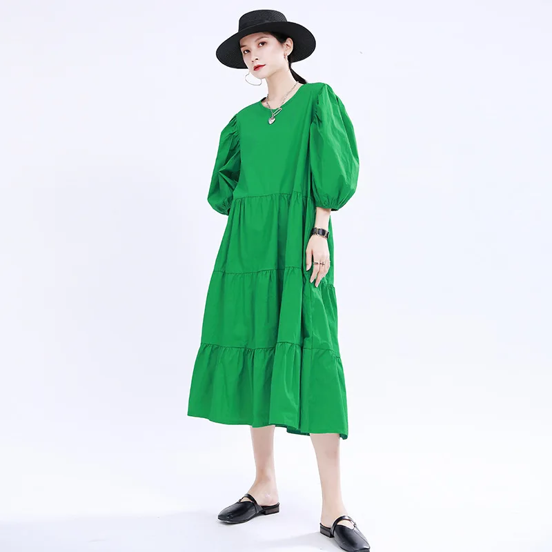 Summer Dress 2021 Backless Lace-up French Retro Dress Loose Long Puff Sleeve Fairy Expansion Skirt
Summer Dress 2021 Backless Lace-up French Retro Dress Loose Long Puff Sleeve Fairy Expansion Skirt
