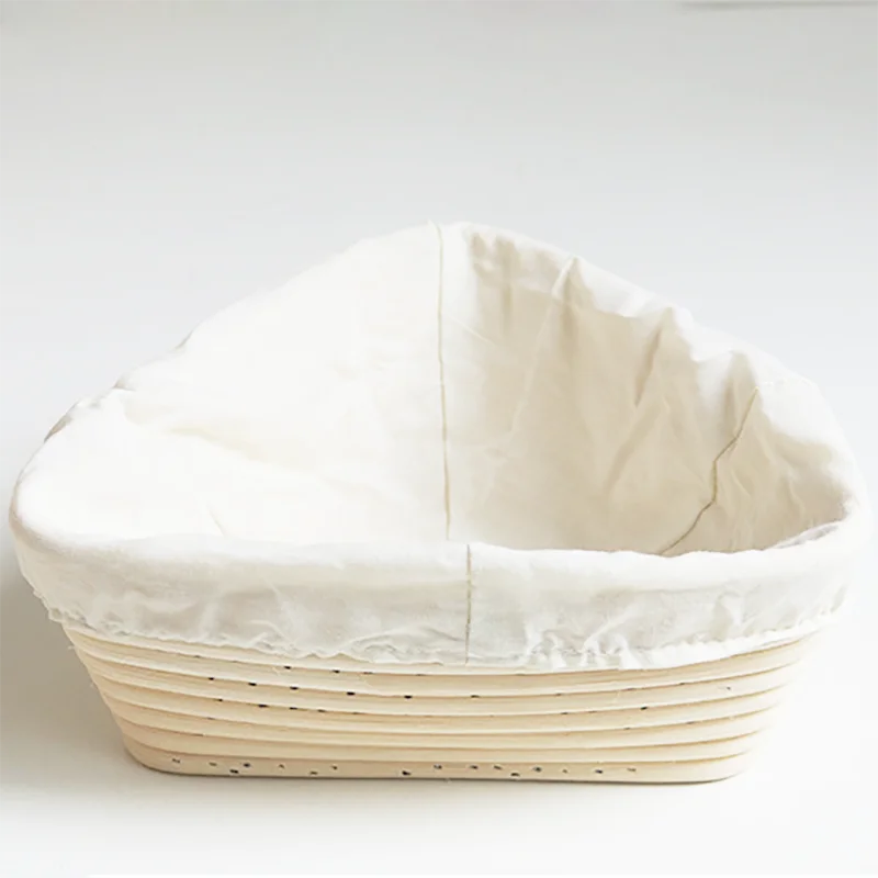 Handmade Bread Basket Round /Oval/Rectangle Natural Rattan Fermentation Basket Bread Dough Wicker Basket with Linen Liner
Handmade Bread Basket Round /Oval/Rectangle Natural Rattan Fermentation Basket Bread Dough Wicker Basket with Linen Liner