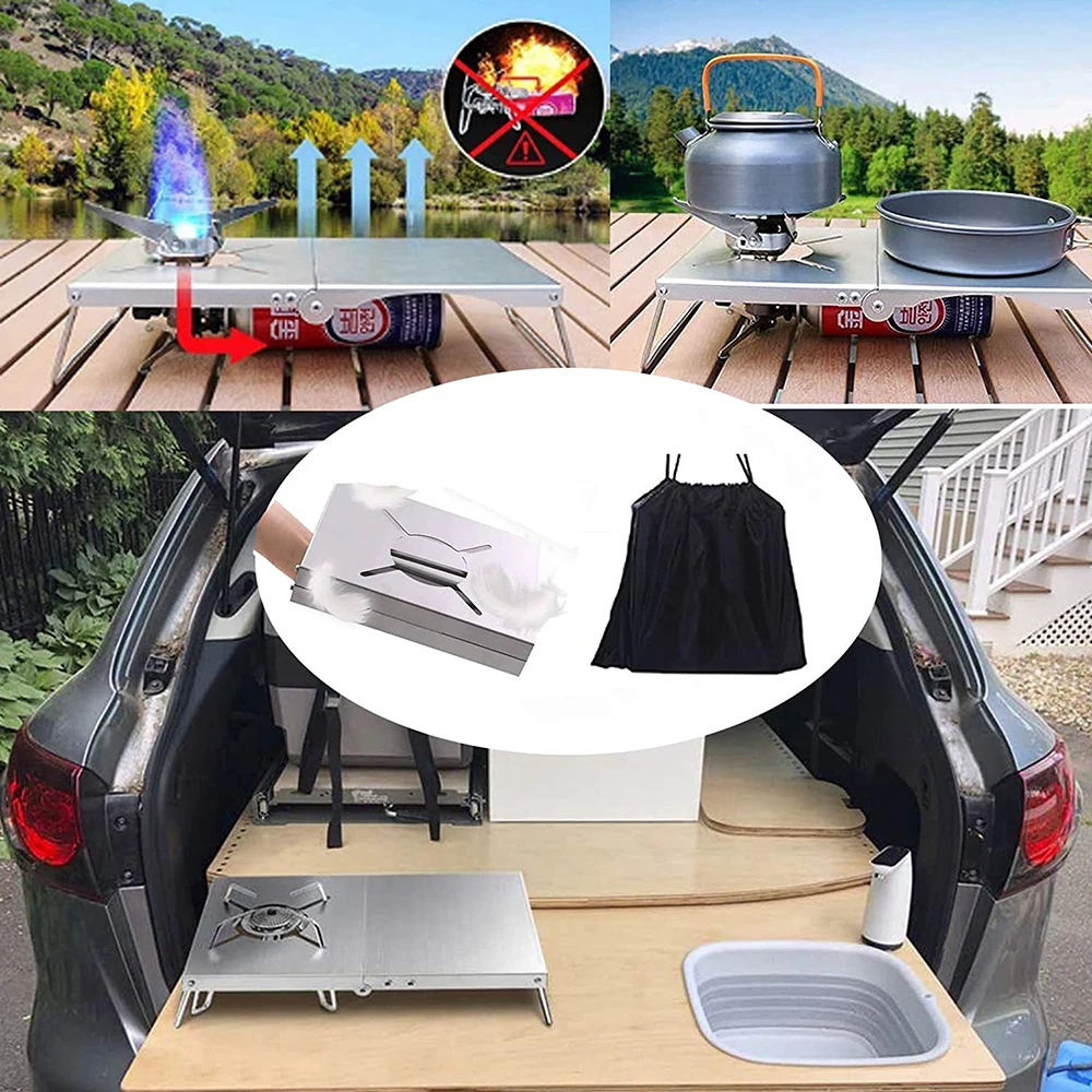 Wholesale Stainless Steel Outdoor Stove Bracket Heat Insulation Table Portable Foldable Camping Stove Accessories X85
Wholesale Stainless Steel Outdoor Stove Bracket Heat Insulation Table Portable Foldable Camping Stove Accessories X85