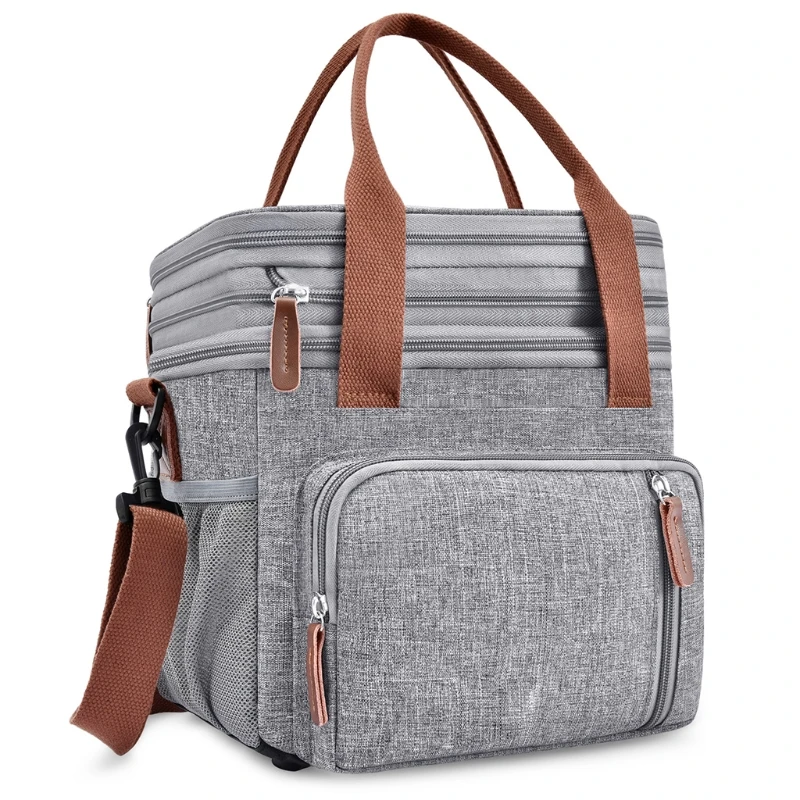 Double-deck Cooler Bag Portable Picnic Ice Pack Food Thermo Bag Car Refrigerator Shoulder Bags Large Capacity Insulated Lunch Ba
Double-deck Cooler Bag Portable Picnic Ice Pack Food Thermo Bag Car Refrigerator Shoulder Bags Large Capacity Insulated Lunch Ba