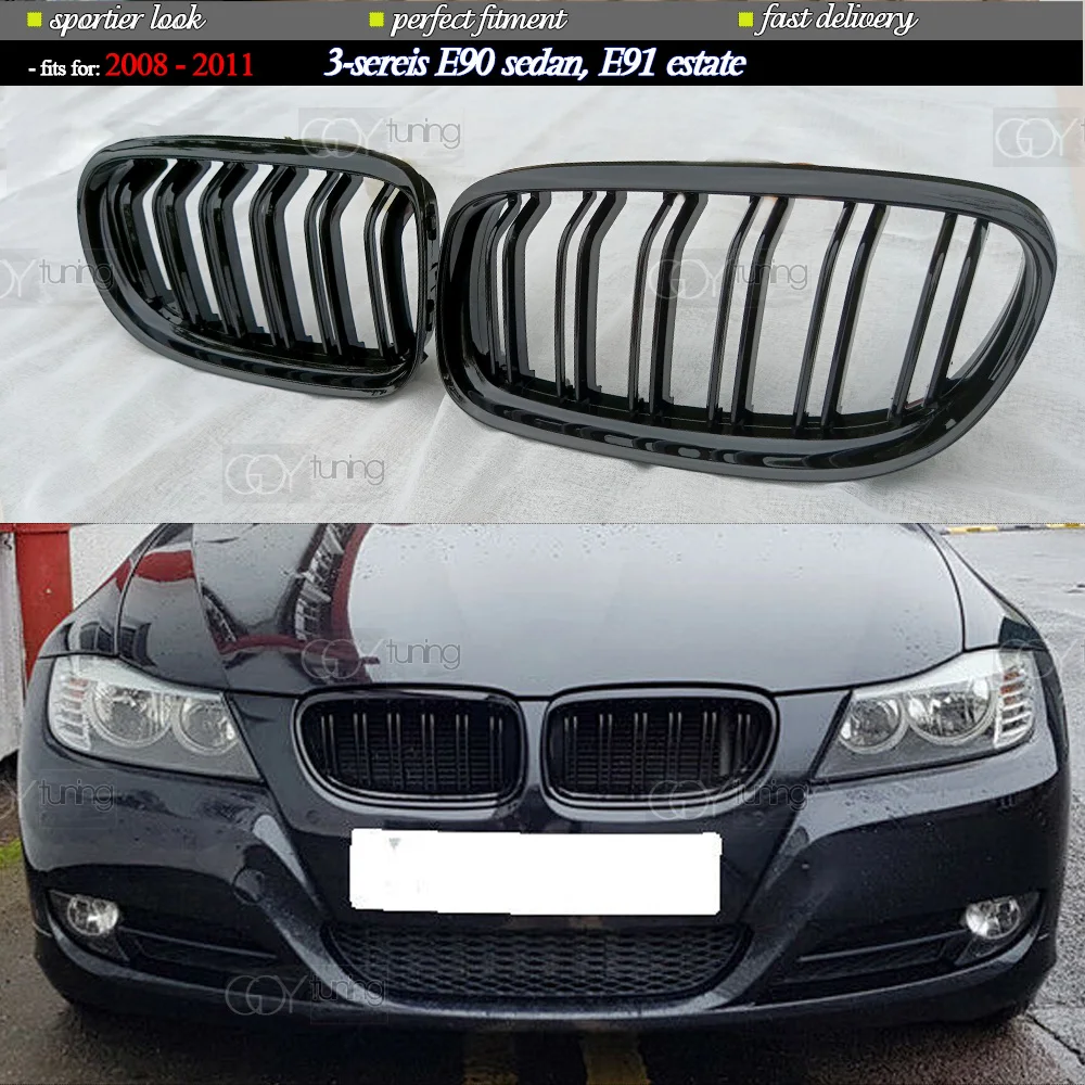 Глянцевая черная радиаторная решетка для BMW 2008 - 2011 E90 3 Series Sedan, E91 Estate
Глянцевая черная радиаторная решетка для BMW 2008 - 2011 E90 3 Series Sedan, E91 Estate