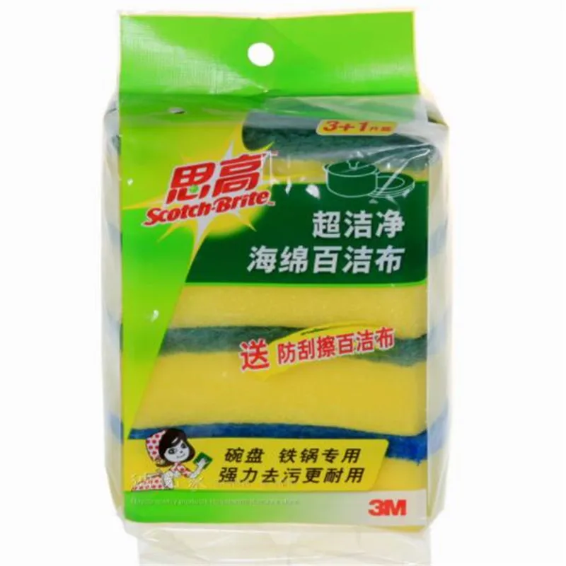 Free Shipping & Wholesale 3 Green+1 Blue 4 Pieces/Pack Scotch 3M 6214 Sponge Clean Washing Brush Pot Scouring Pot
Free Shipping & Wholesale 3 Green+1 Blue 4 Pieces/Pack Scotch 3M 6214 Sponge Clean Washing Brush Pot Scouring Pot