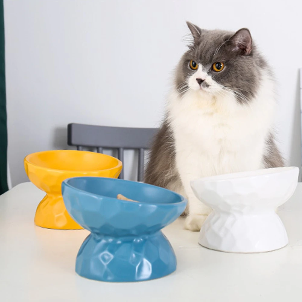 Ceramics Raised Cat Bowl Slanted Cat Bowl for Food Stress Free Angled Cat Bowl Less Regurgitating and Vomiting KIMA88
Ceramics Raised Cat Bowl Slanted Cat Bowl for Food Stress Free Angled Cat Bowl Less Regurgitating and Vomiting KIMA88