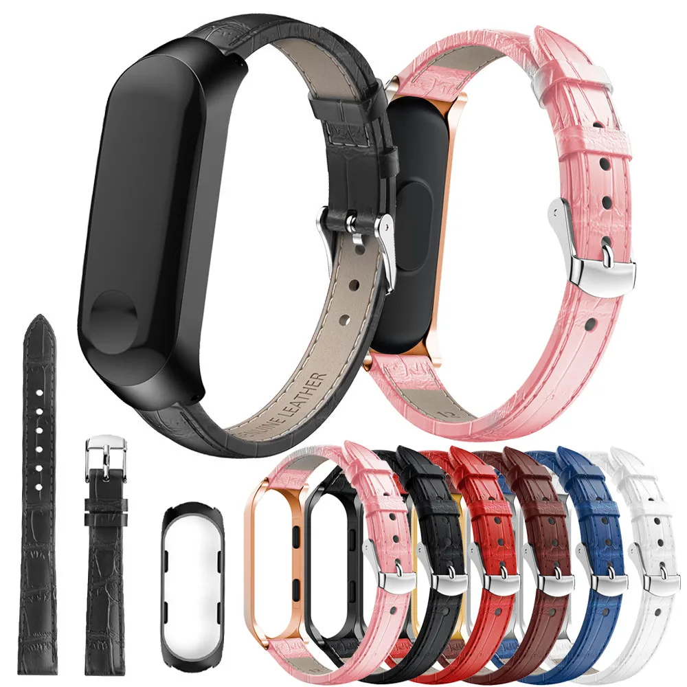 Wristbands Strap For Xiaomi Mi Band 3 4 Wrist Genuine Leather Bracelet Stainless Steel Miband for Xiaomi Mi Band 4 3 Strap
Wristbands Strap For Xiaomi Mi Band 3 4 Wrist Genuine Leather Bracelet Stainless Steel Miband for Xiaomi Mi Band 4 3 Strap