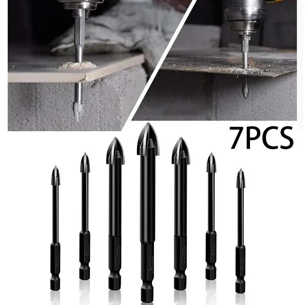 7Pcs Efficient Universal Drilling Tool Multifunctional Cross Alloy Drill Bits Utility Tools For Carpenter Woodworking Power Tool
7Pcs Efficient Universal Drilling Tool Multifunctional Cross Alloy Drill Bits Utility Tools For Carpenter Woodworking Power Tool