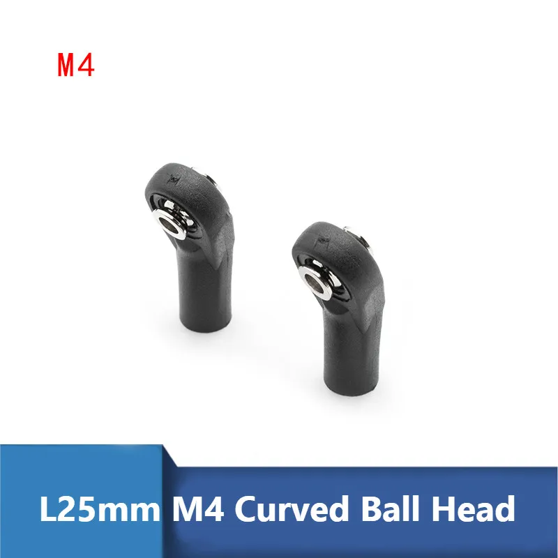 4PCS L25 Tie Rod Black M3 M4 Curved Ball Joint Linkage Hex Ball Head Rod Ends for Climbing RC Car Connector Parts
4PCS L25 Tie Rod Black M3 M4 Curved Ball Joint Linkage Hex Ball Head Rod Ends for Climbing RC Car Connector Parts