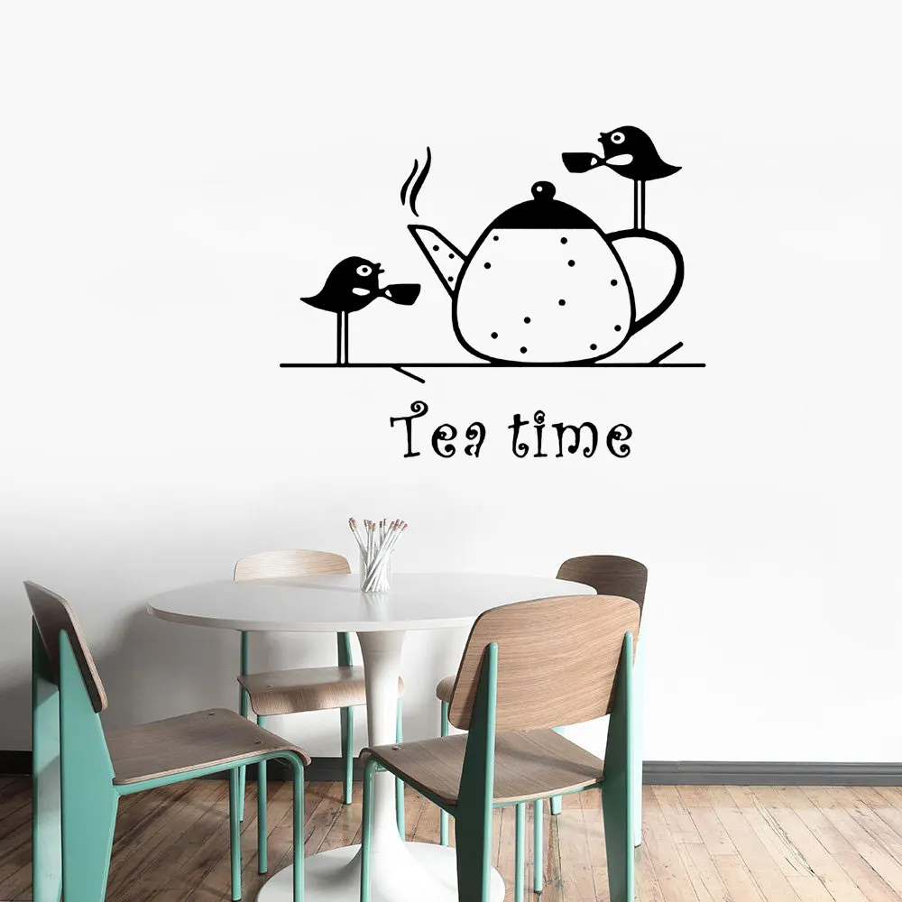 Always Tea Time Quote Vinyl Wall Decals Home Decor Kitchen Coffee Shop Art Mural Stickers Removable Wallpoof CX1766
Always Tea Time Quote Vinyl Wall Decals Home Decor Kitchen Coffee Shop Art Mural Stickers Removable Wallpoof CX1766