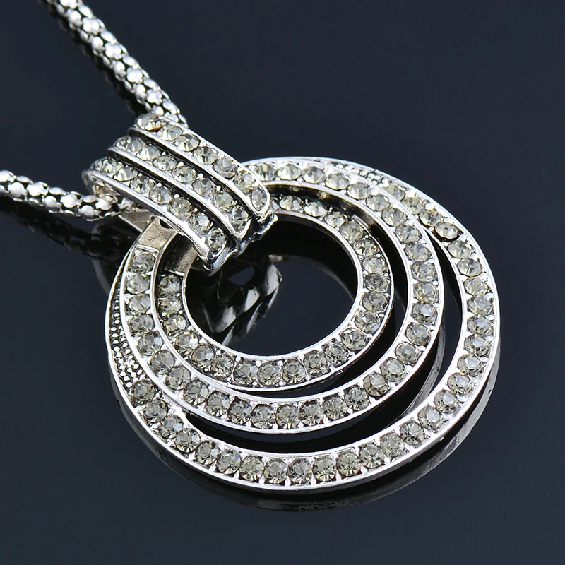 KIOOZOL Vintage Hollow Multi Circle Pendant Black Silver Color Long Necklace For Women Simple Hot Jewelry Accessories 017 DP1
KIOOZOL Vintage Hollow Multi Circle Pendant Black Silver Color Long Necklace For Women Simple Hot Jewelry Accessories 017 DP1