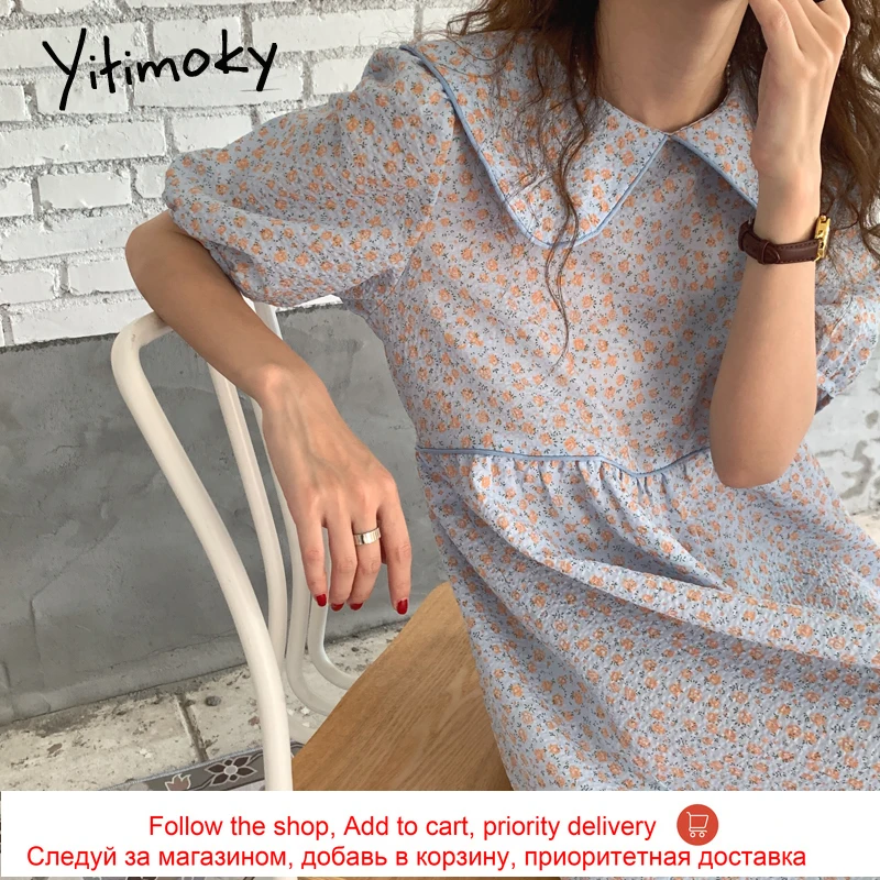 Yitimoky Vintage Boho Floral Print High Waist Midi Dress for Women 2021 Puff Sleeve Peter Pan Collar Summer Korean Clothes Pink
Yitimoky Vintage Boho Floral Print High Waist Midi Dress for Women 2021 Puff Sleeve Peter Pan Collar Summer Korean Clothes Pink
