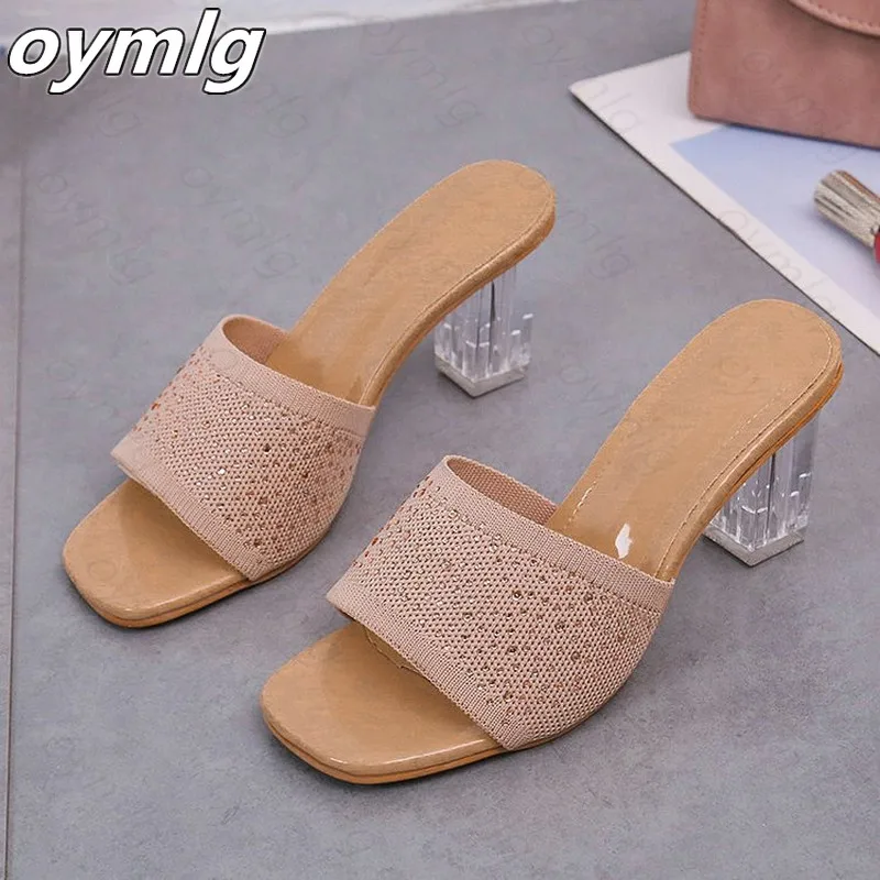 New Breathable Air Mesh Ladies Shoes Summer Slippers Female Slides Mules Clear Transparent Thick High Heels Women Shoes Woman
New Breathable Air Mesh Ladies Shoes Summer Slippers Female Slides Mules Clear Transparent Thick High Heels Women Shoes Woman