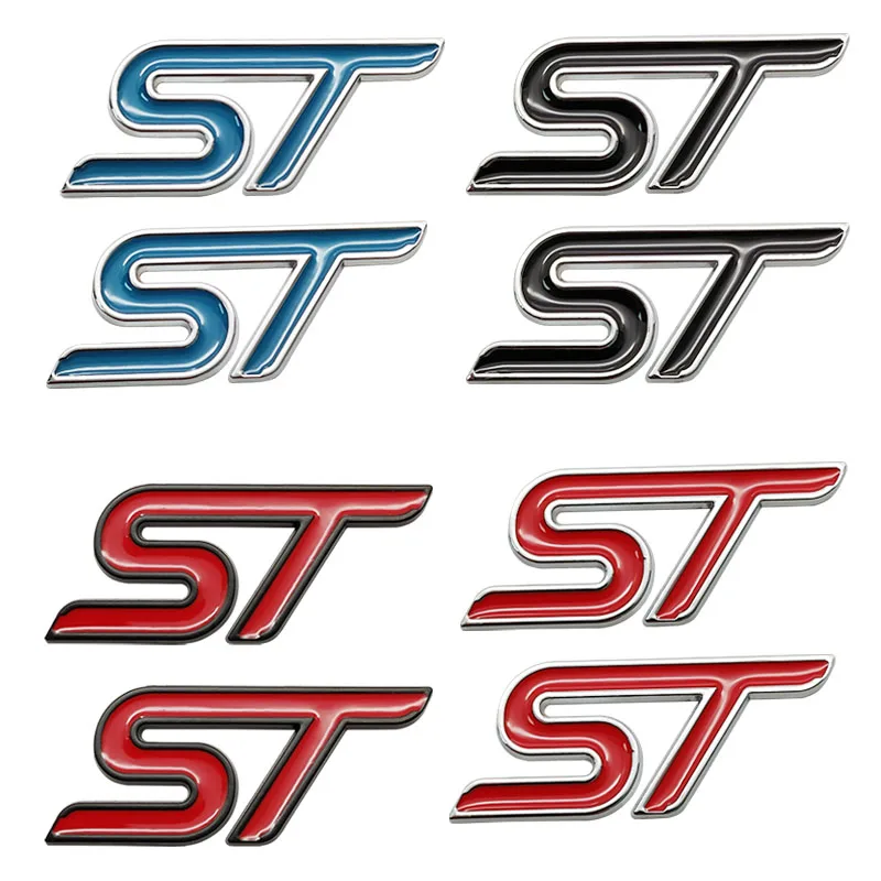 2PCS 3D Metal Red Blue Black Sticker Car ST Emblem Badge Chrome Sticker for FORD ST LINE FIESTA FOCUS MONDEO Auto Car Styling 
2PCS 3D Metal Red Blue Black Sticker Car ST Emblem Badge Chrome Sticker for FORD ST LINE FIESTA FOCUS MONDEO Auto Car Styling