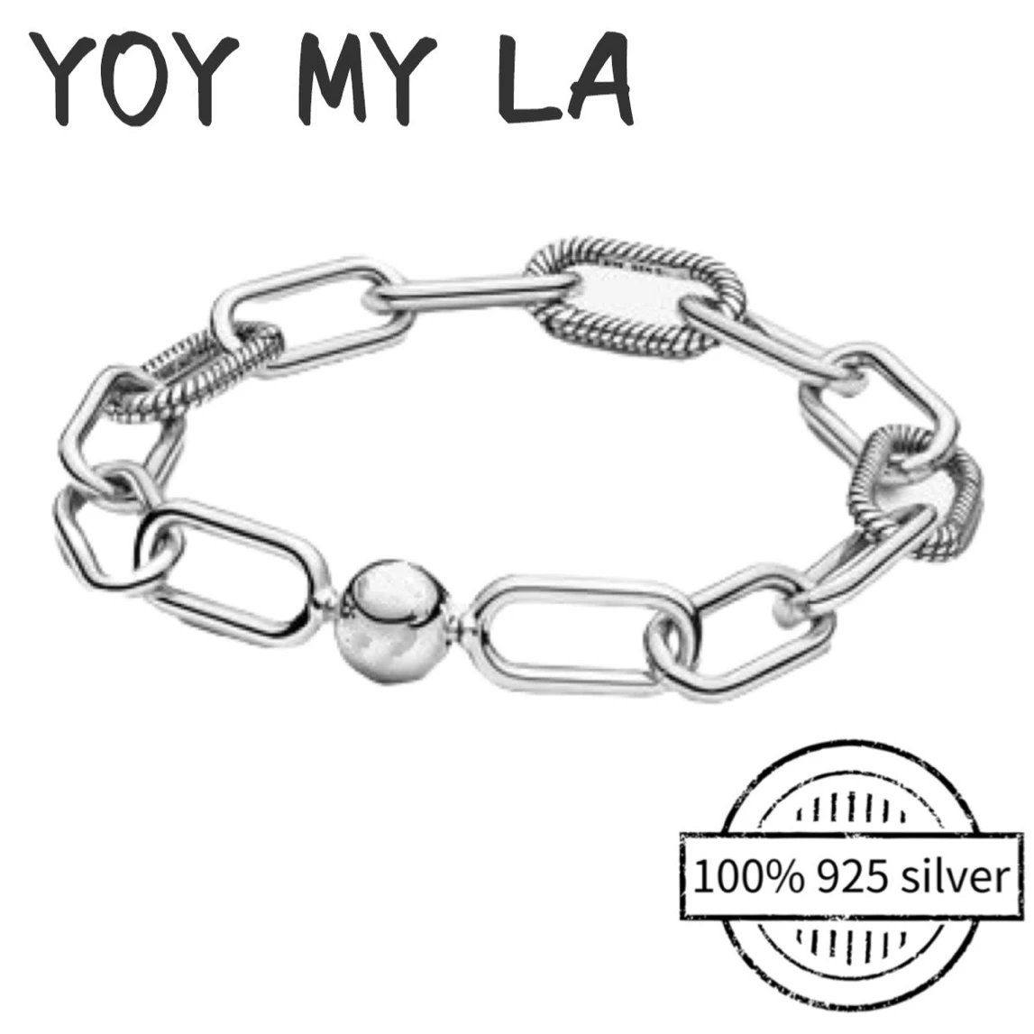 Original Pando Bracelet Charm Chain 100% 925 Sterling Silver Bracelet for Women's Fashion Fine DIY Jewelry High Quality
Original Pando Bracelet Charm Chain 100% 925 Sterling Silver Bracelet for Women's Fashion Fine DIY Jewelry High Quality
