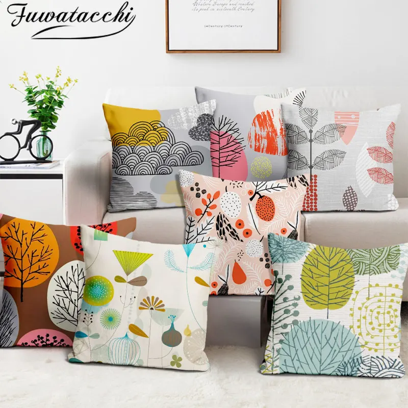 Fuwatacchi Cushion Cover Plants Abstract Leaves 45x45cm Seat Throw Pillow Car Home Decoration Decorative Back Pillowcase
Fuwatacchi Cushion Cover Plants Abstract Leaves 45x45cm Seat Throw Pillow Car Home Decoration Decorative Back Pillowcase