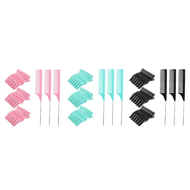 1Set Non-slip Fashion Hair Clips Steel Tail Comb Hairdressing Tool Hair Claw Salon Section Clip
1Set Non-slip Fashion Hair Clips Steel Tail Comb Hairdressing Tool Hair Claw Salon Section Clip