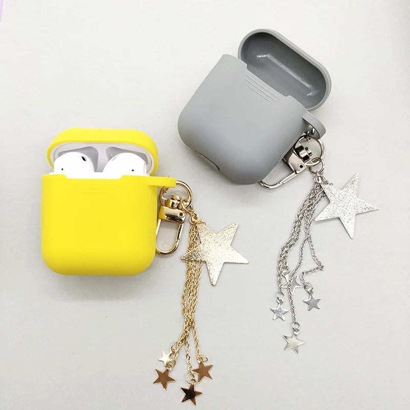 Роскошный блестящий кулон в виде звезды для Apple Airpods чехол с Bluetooth беспроводной