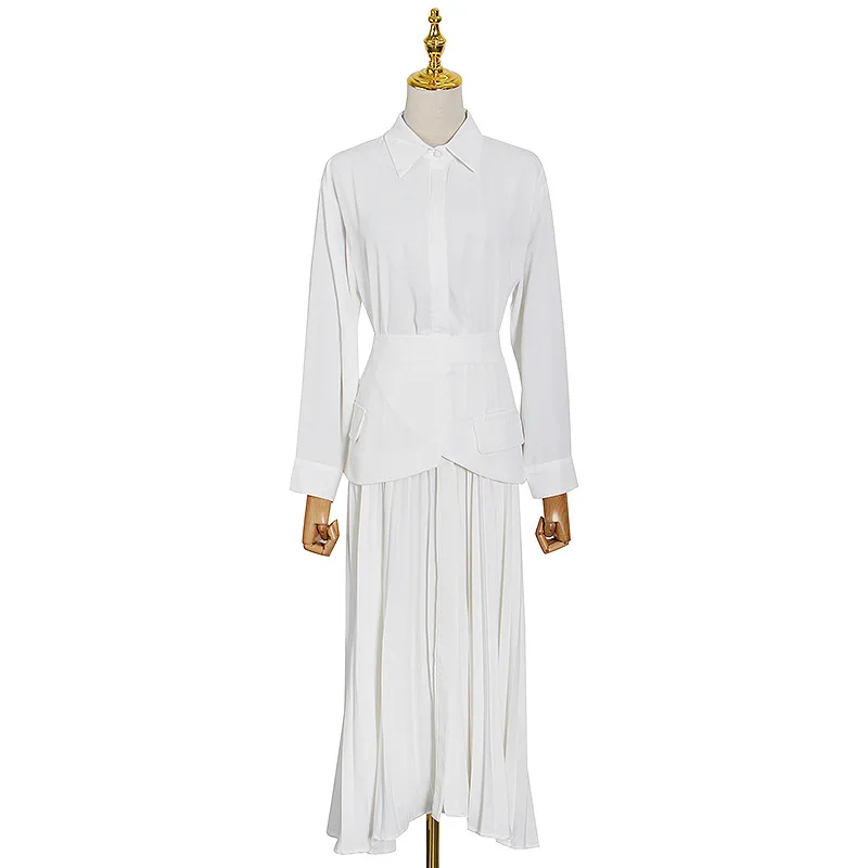 GVUW Women's Pleated Bandage Skirt Two-piece Suit V-neck Short-sleeved Female Fashion Trend 2021 Summer New Arrivals 20D1439
GVUW Women's Pleated Bandage Skirt Two-piece Suit V-neck Short-sleeved Female Fashion Trend 2021 Summer New Arrivals 20D1439