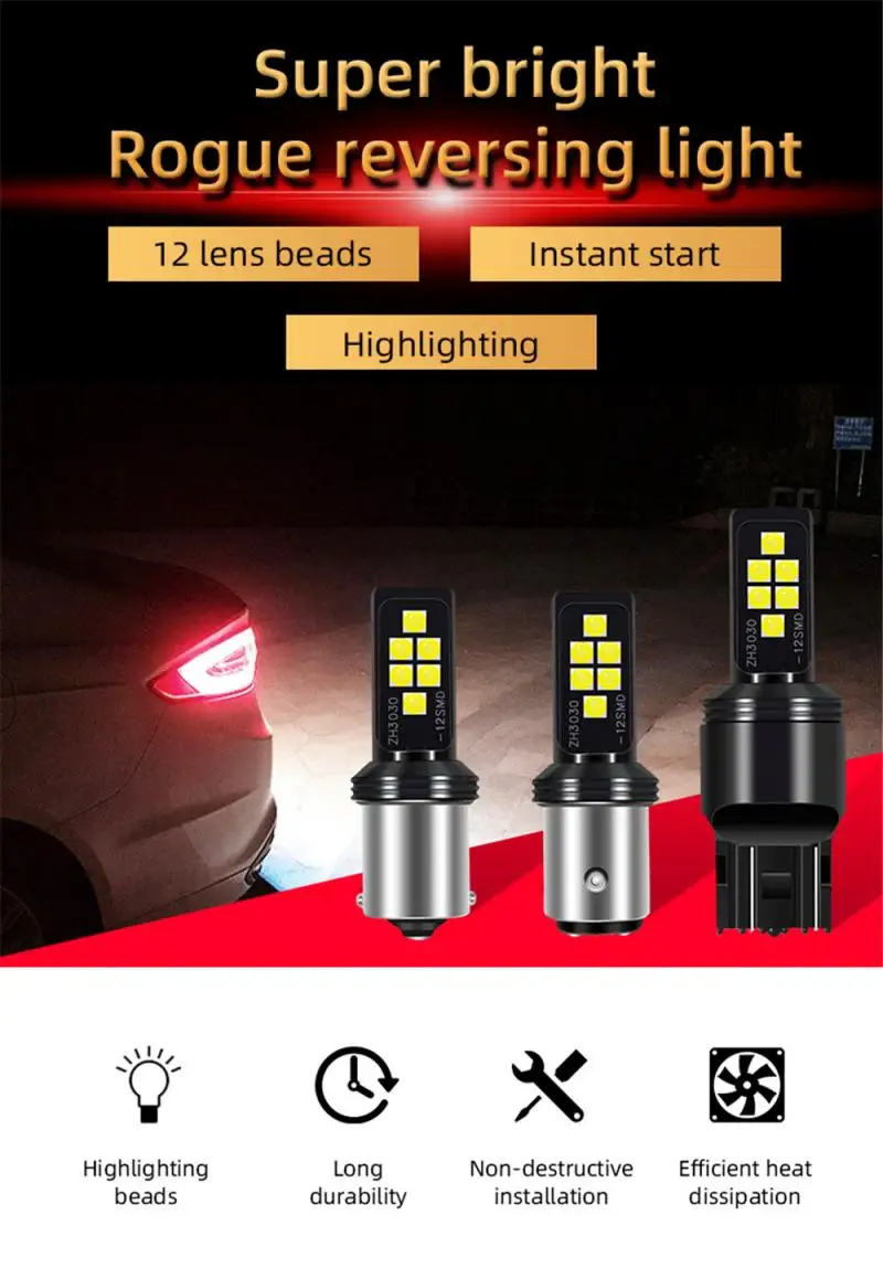 T20 1156 1157 7443 LED Bulb S25-12 Smd-3030 No Error CanBus Lamp For Turn Signal Fog Light Brake Lamp Car Reverse Lamp Tail Lamp
T20 1156 1157 7443 LED Bulb S25-12 Smd-3030 No Error CanBus Lamp For Turn Signal Fog Light Brake Lamp Car Reverse Lamp Tail Lamp