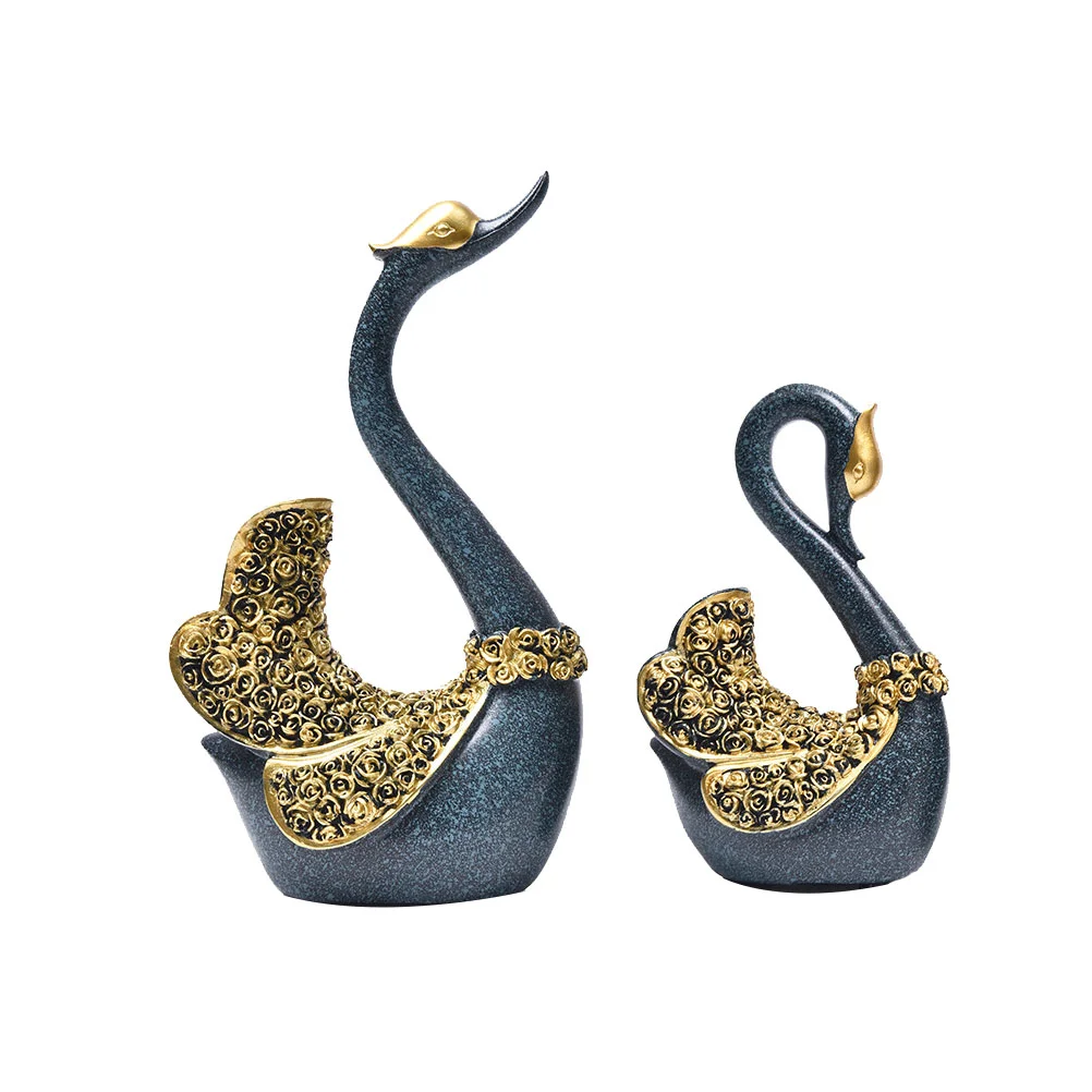2Pcs Resin Desktop Decoration Swan Shape Ornament Adornment Delicate Crafts for Home Room Blue
2Pcs Resin Desktop Decoration Swan Shape Ornament Adornment Delicate Crafts for Home Room Blue