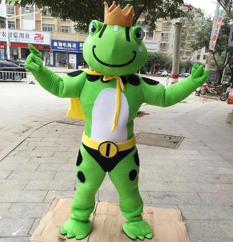 Halloween Frog Prince Mascot Costume Suits Animal Cosplay Birthday Party Game Funning Dress Outfits Adult Size Fursuit Hot
Halloween Frog Prince Mascot Costume Suits Animal Cosplay Birthday Party Game Funning Dress Outfits Adult Size Fursuit Hot