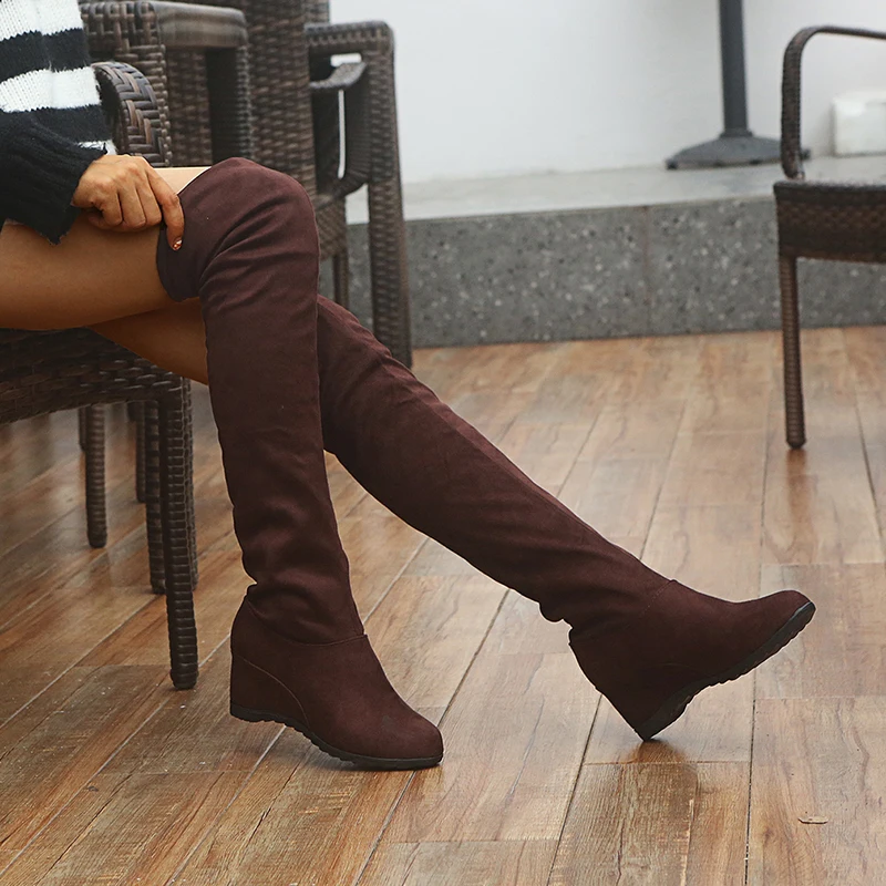 Women Boots Black Over Knee Boots Sexy Female Autumn Winter Lady Thigh High Increased Elastic Stretch Platform Shoe
Women Boots Black Over Knee Boots Sexy Female Autumn Winter Lady Thigh High Increased Elastic Stretch Platform Shoe