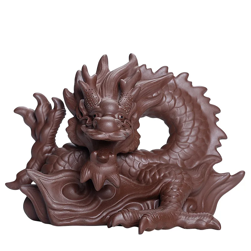 Zisha Xianglong Qilin Statue Raw ore purple sand handmade sculpture Chinese mascot Home decoration statue Tea set accessories
Zisha Xianglong Qilin Statue Raw ore purple sand handmade sculpture Chinese mascot Home decoration statue Tea set accessories