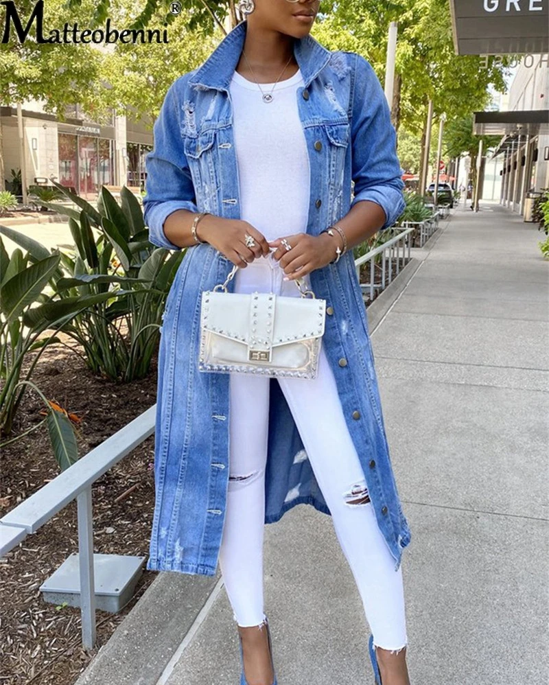 Autumn Women Sexy Ripped Denim Jackets 2021 Vintage Casual Long Jean Jacket Winter Female Long Sleeve Coat Streetwear Plus Size
Autumn Women Sexy Ripped Denim Jackets 2021 Vintage Casual Long Jean Jacket Winter Female Long Sleeve Coat Streetwear Plus Size