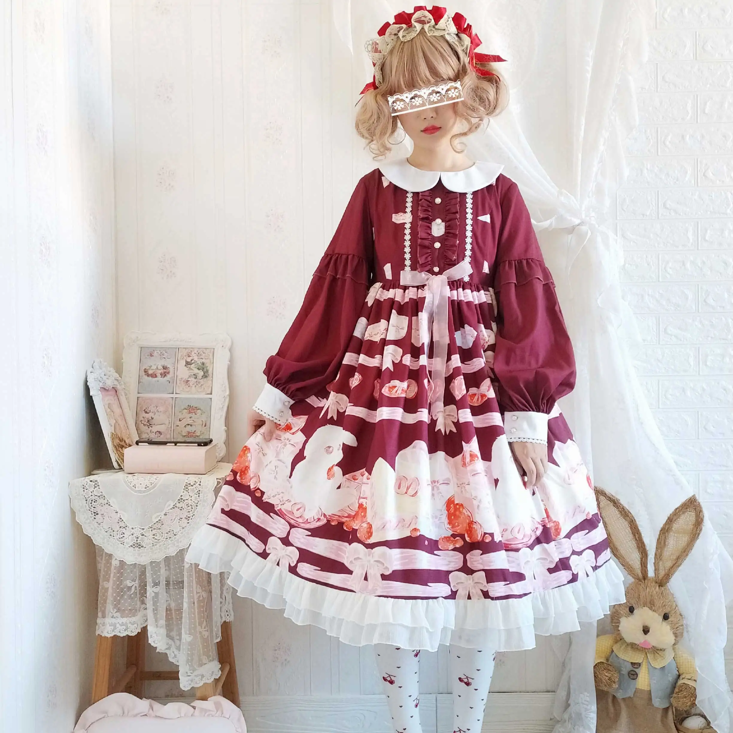 lolita long sleeve dress Japanese sweet dress princess lolita dress vintage lace bowknot peter pan collar high waist victorian
lolita long sleeve dress Japanese sweet dress princess lolita dress vintage lace bowknot peter pan collar high waist victorian