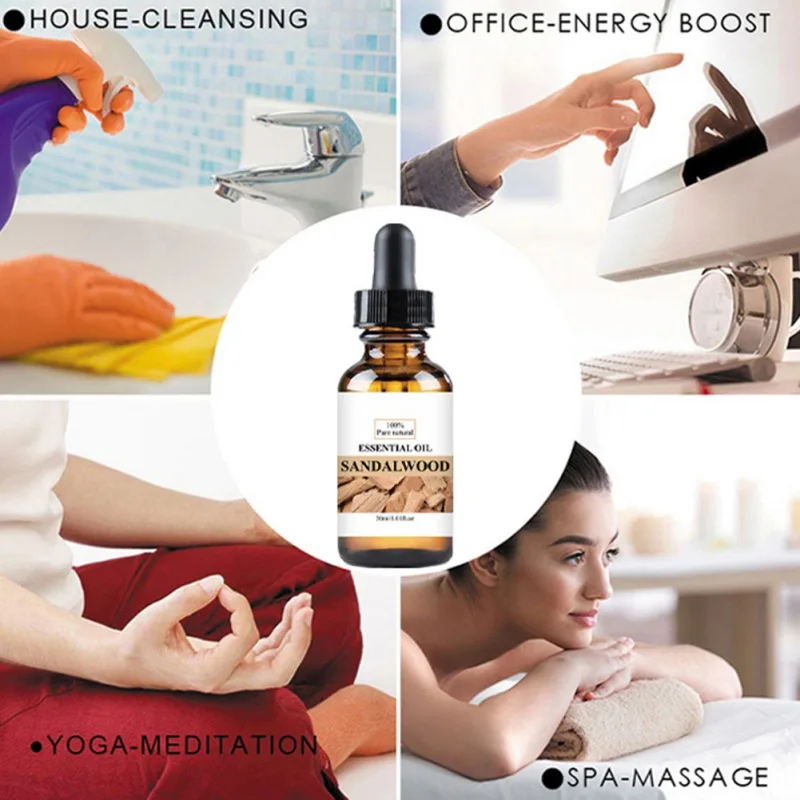 Sandalwood Essential Oil Relieve Stress Repairing And Soft Skin Facial Moisturizing Essence Aromatherapy Oil 30ml
Sandalwood Essential Oil Relieve Stress Repairing And Soft Skin Facial Moisturizing Essence Aromatherapy Oil 30ml