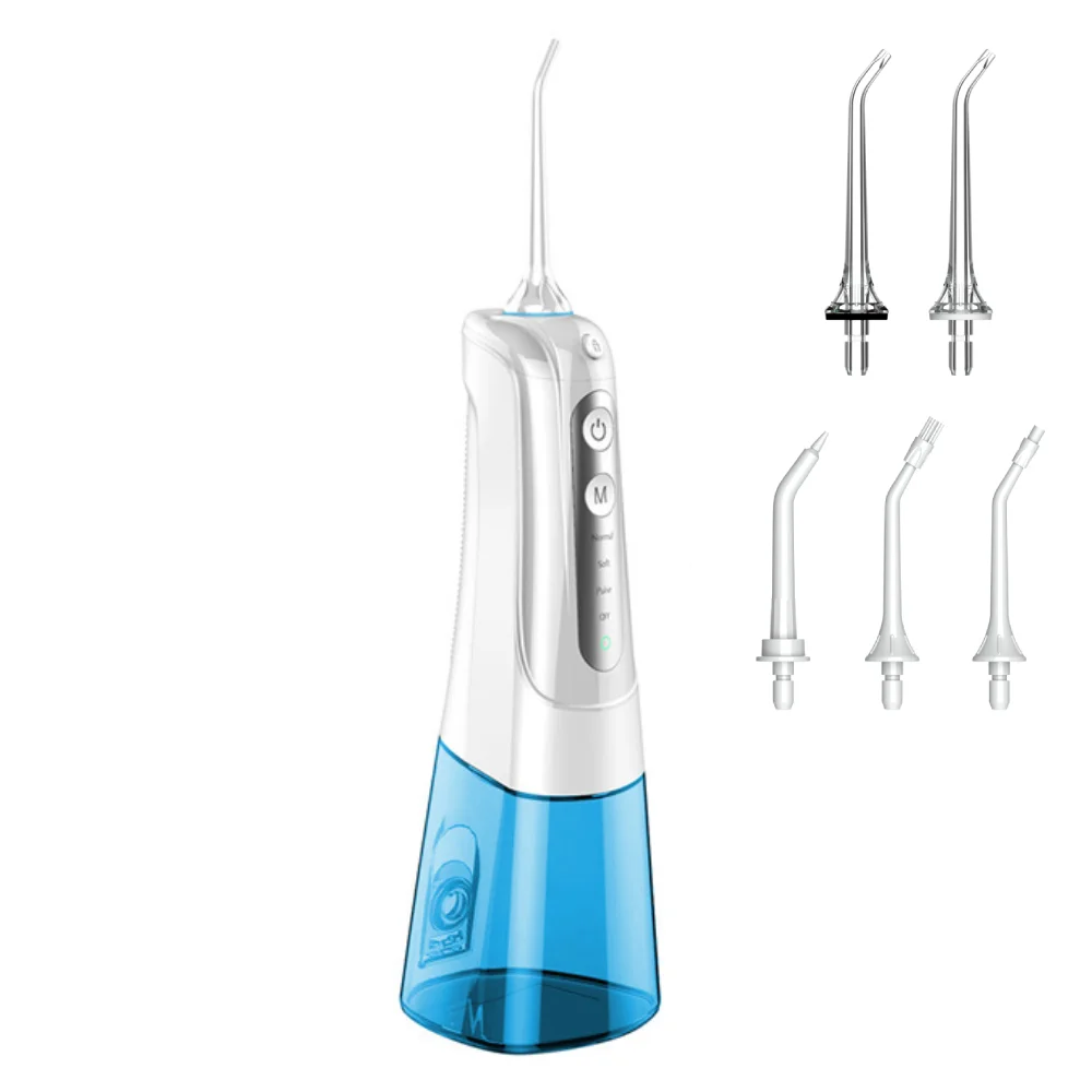 Water Flosser Portable Dental Oral Irrigator with 4 Modes, 5 Replaceable Jet Tips, Waterproof Teeth Cleaner for Home and Travel
Water Flosser Portable Dental Oral Irrigator with 4 Modes, 5 Replaceable Jet Tips, Waterproof Teeth Cleaner for Home and Travel