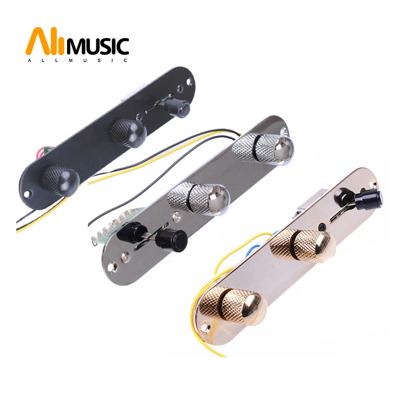 Chrome/Gold/Black 3 Way Wired Loaded Prewired Control Plate Harness Switch Knobs for TL Tele Telecaster Guitar Parts
Chrome/Gold/Black 3 Way Wired Loaded Prewired Control Plate Harness Switch Knobs for TL Tele Telecaster Guitar Parts