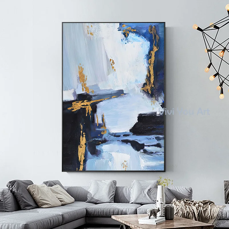 Gold Line Picture Art Hand Painted Modern Abstract Oil Painting On Canvas Wall Art For Living Room Home Decoration No Framed
Gold Line Picture Art Hand Painted Modern Abstract Oil Painting On Canvas Wall Art For Living Room Home Decoration No Framed