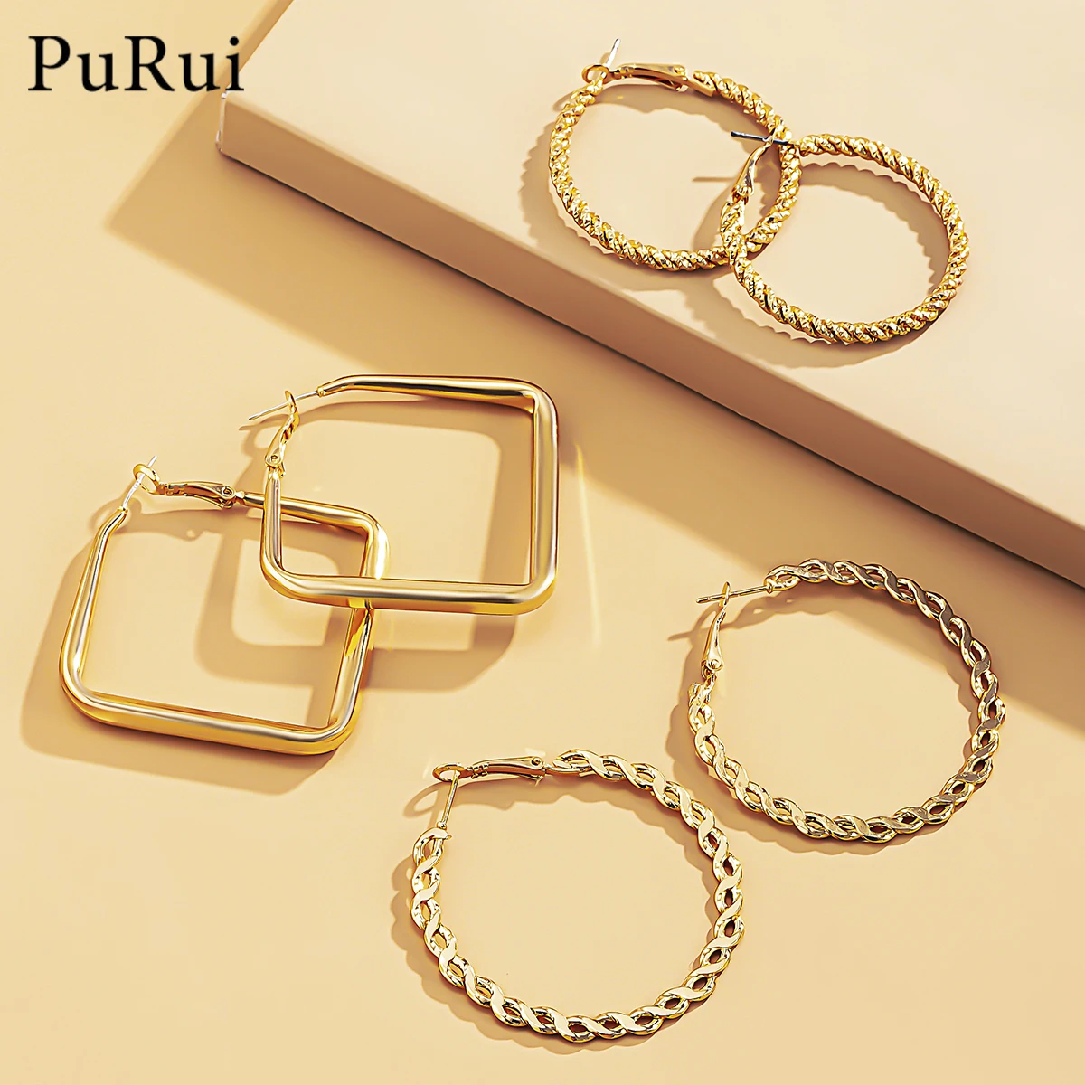 New Exaggerated Geometric Women's Earrings Set Punk Metal Oversized Circle Round Hoop Earrings for Women Accessories Jewelry
New Exaggerated Geometric Women's Earrings Set Punk Metal Oversized Circle Round Hoop Earrings for Women Accessories Jewelry