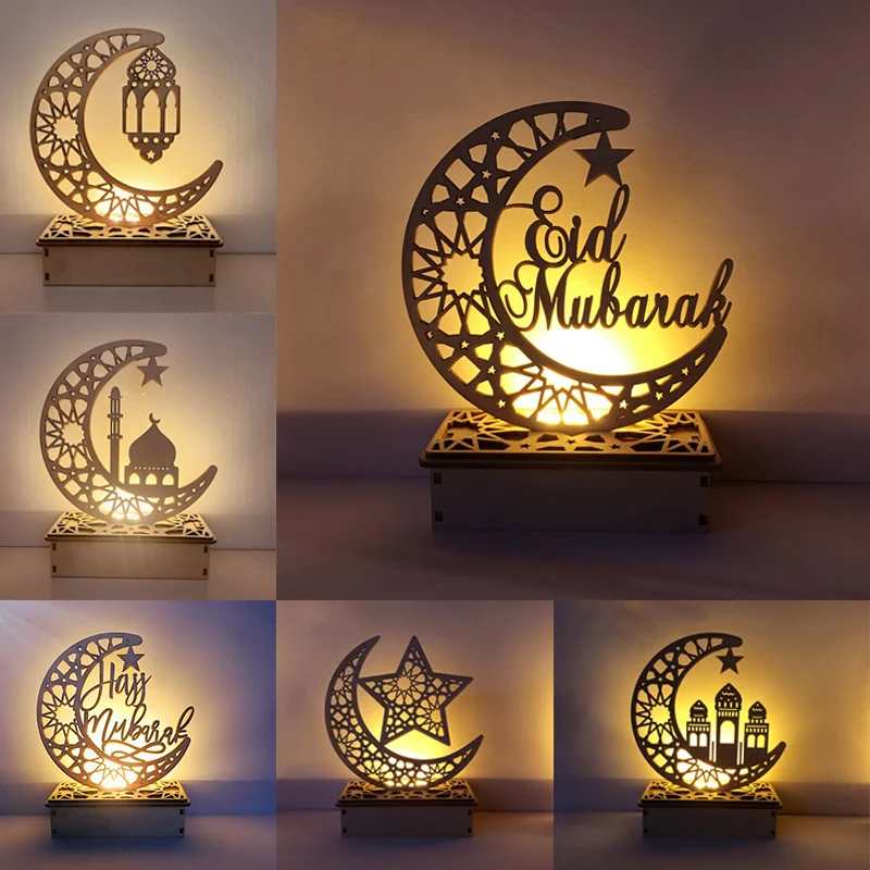 EID Mubarak Wooden Pendant with LED Candles Light Ramadan Decoration For Home Islamic Muslim Party Eid Gifts EID Al Adha
EID Mubarak Wooden Pendant with LED Candles Light Ramadan Decoration For Home Islamic Muslim Party Eid Gifts EID Al Adha