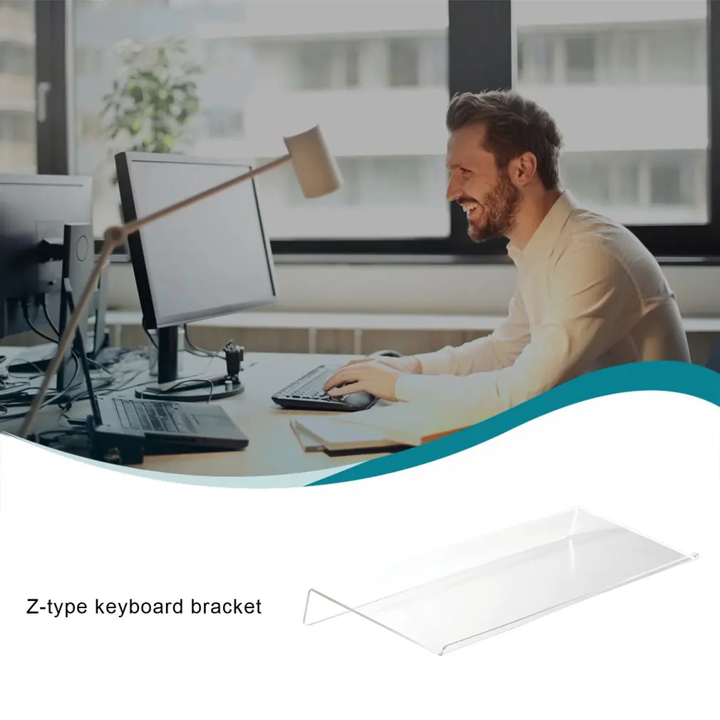 Acrylic Tilted Computer Keyboard Holder Clear Keyboard Stand for Easy Ergonomic Typing Office Desk Home School
Acrylic Tilted Computer Keyboard Holder Clear Keyboard Stand for Easy Ergonomic Typing Office Desk Home School