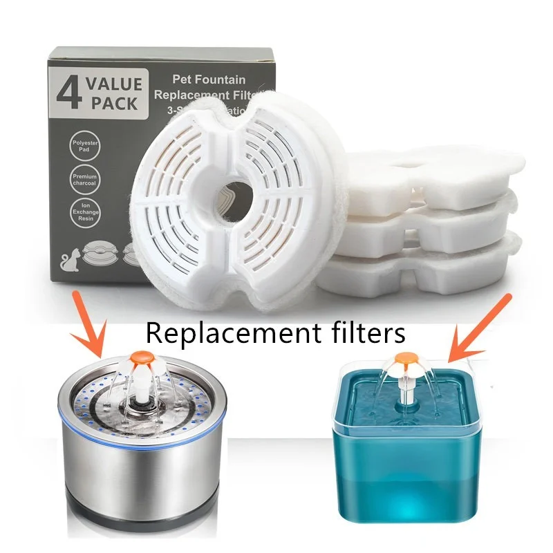 Water Fountain Carbon replacement Filters and foams for 304 Stainless Steel Cat Drinking Fountain 4 Packs filters pet supplies
Water Fountain Carbon replacement Filters and foams for 304 Stainless Steel Cat Drinking Fountain 4 Packs filters pet supplies