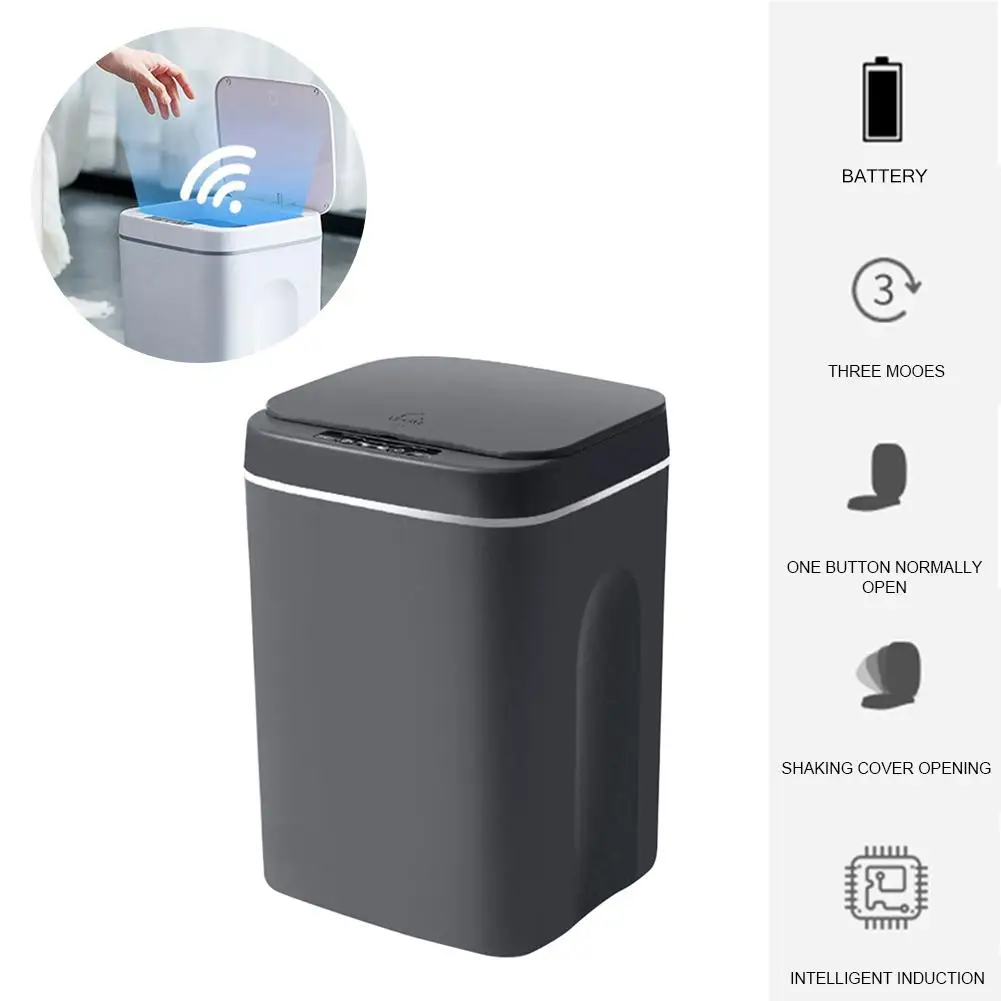 Smart Induction Trash Can Infrared Sensor Automatic Waste Trash Bin Large Capacity Infrared Sensor Storage Organiser with Cover
Smart Induction Trash Can Infrared Sensor Automatic Waste Trash Bin Large Capacity Infrared Sensor Storage Organiser with Cover
