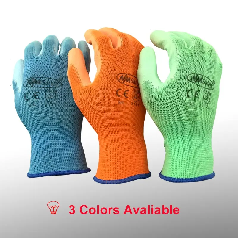 24 Pcs/12 Pairs Colorful PU Nitrile Industrial Protective Safety Work Glove With Nylon Cotton Knitted Coated Palm Gloves
24 Pcs/12 Pairs Colorful PU Nitrile Industrial Protective Safety Work Glove With Nylon Cotton Knitted Coated Palm Gloves