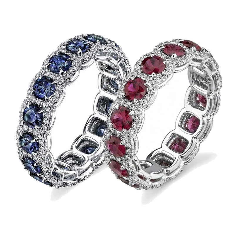 Fashion Red/Blue Rhinestones Crystal Wedding Rings for Woemn Cute AAA Zircon Statement Ring Bridal Engagement Jewelry Gift
Fashion Red/Blue Rhinestones Crystal Wedding Rings for Woemn Cute AAA Zircon Statement Ring Bridal Engagement Jewelry Gift