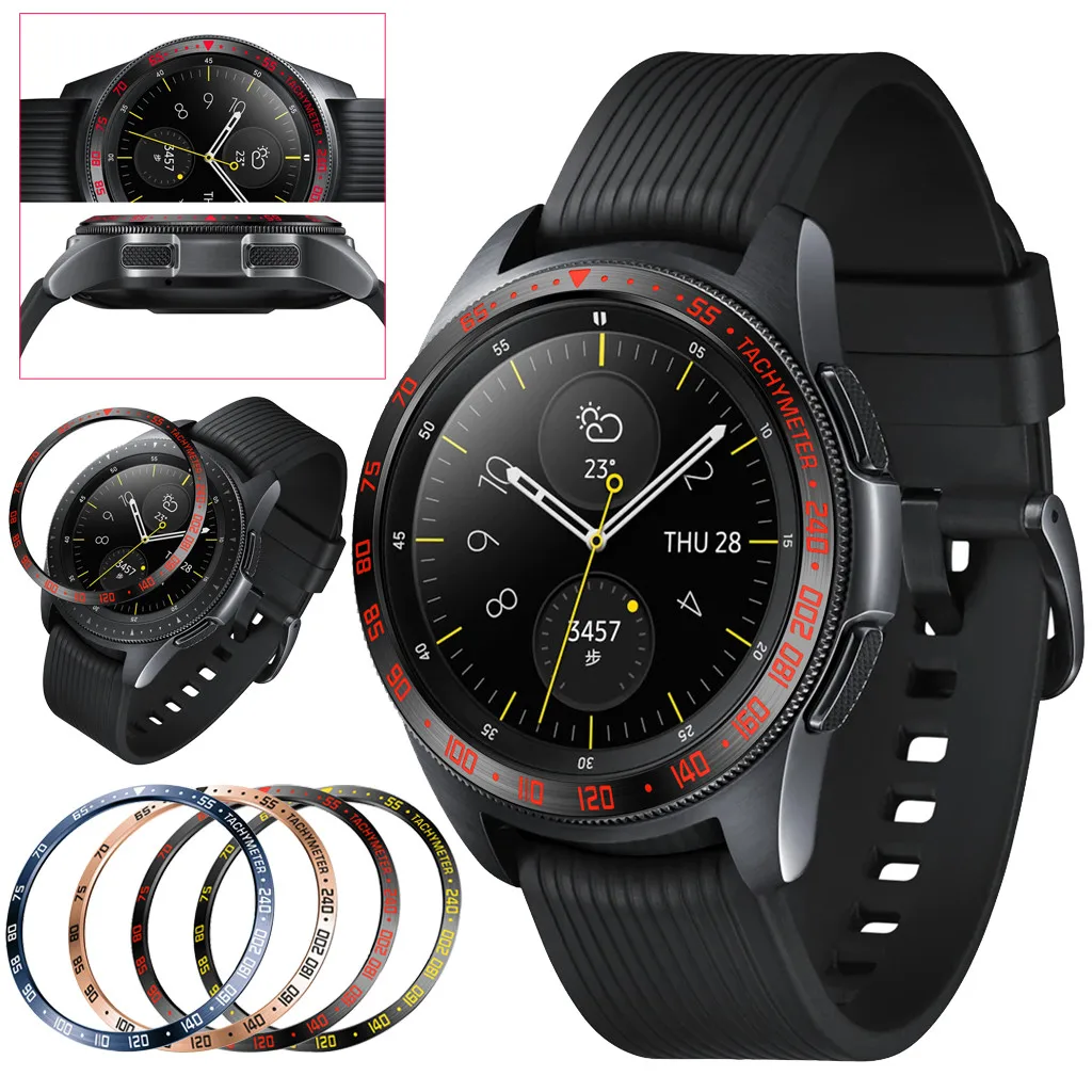 Чехол для умных часов samsung Galaxy Watch 42 мм ободок кольцо аксессуары клейкая крышка не