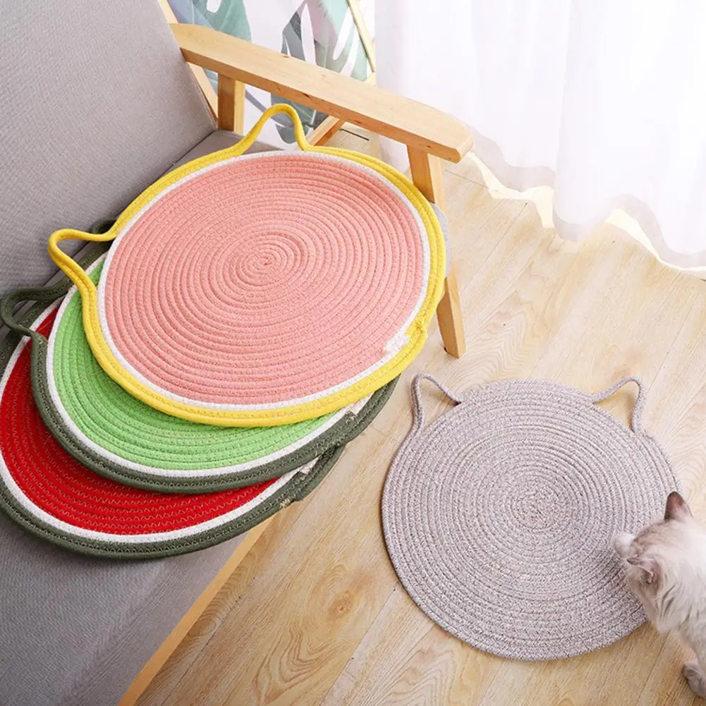 50cm Cat Scratcher Board Claw Grinding Scratch-resistant Cotton Flax Handmade Kitten Mat Pet Scratching Pad Pet Supplies
50cm Cat Scratcher Board Claw Grinding Scratch-resistant Cotton Flax Handmade Kitten Mat Pet Scratching Pad Pet Supplies