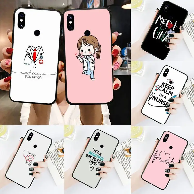 

Nurse Doctor Medical Health Phone Case For Xiaomi Redmi note6 8 9 pro 7a 8T 9S K20 4X
