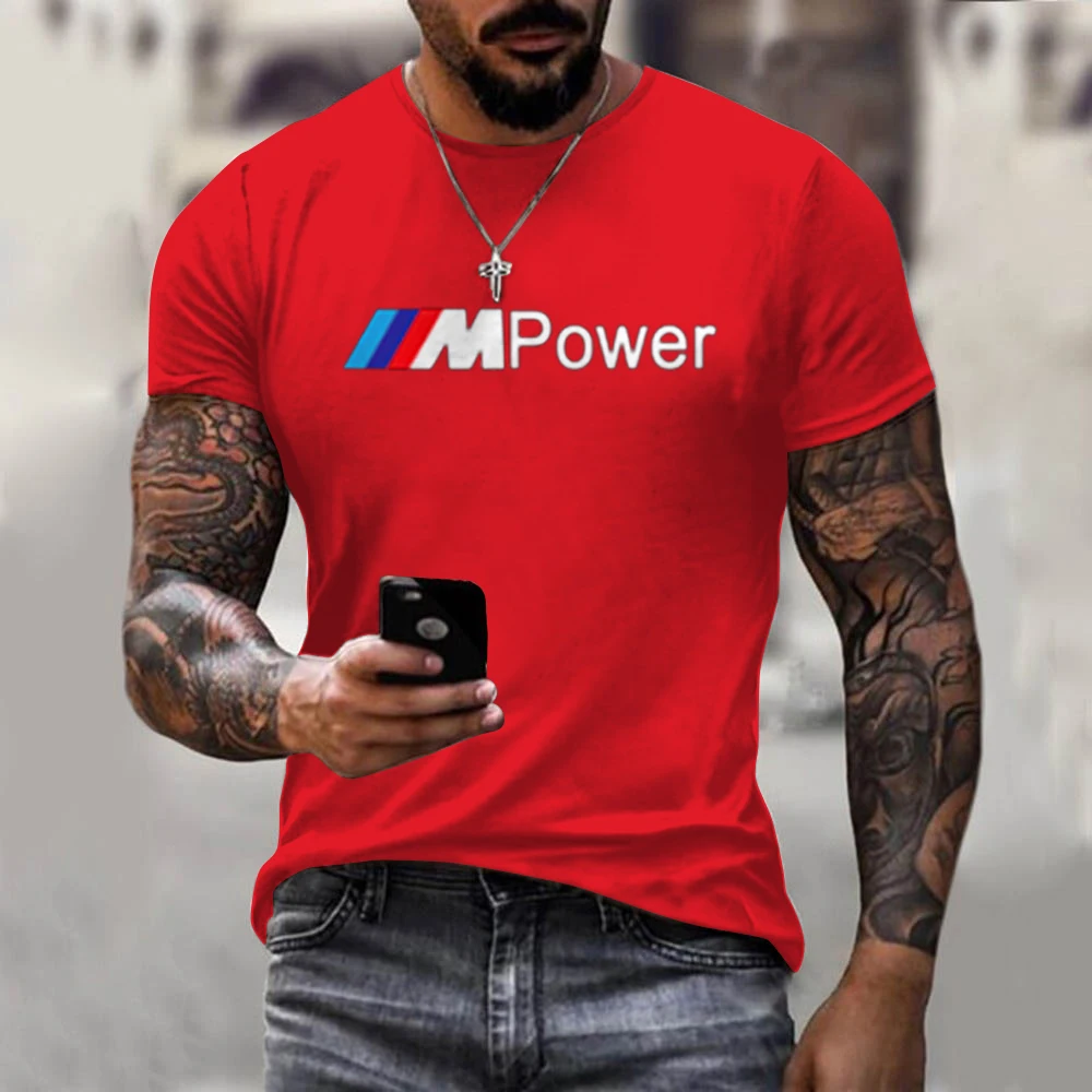 Men's T-shirt BMW custom summer sports style T-shirt sports men's top 3D printing solid color round neck T-shirt short sleeves
Men's T-shirt BMW custom summer sports style T-shirt sports men's top 3D printing solid color round neck T-shirt short sleeves