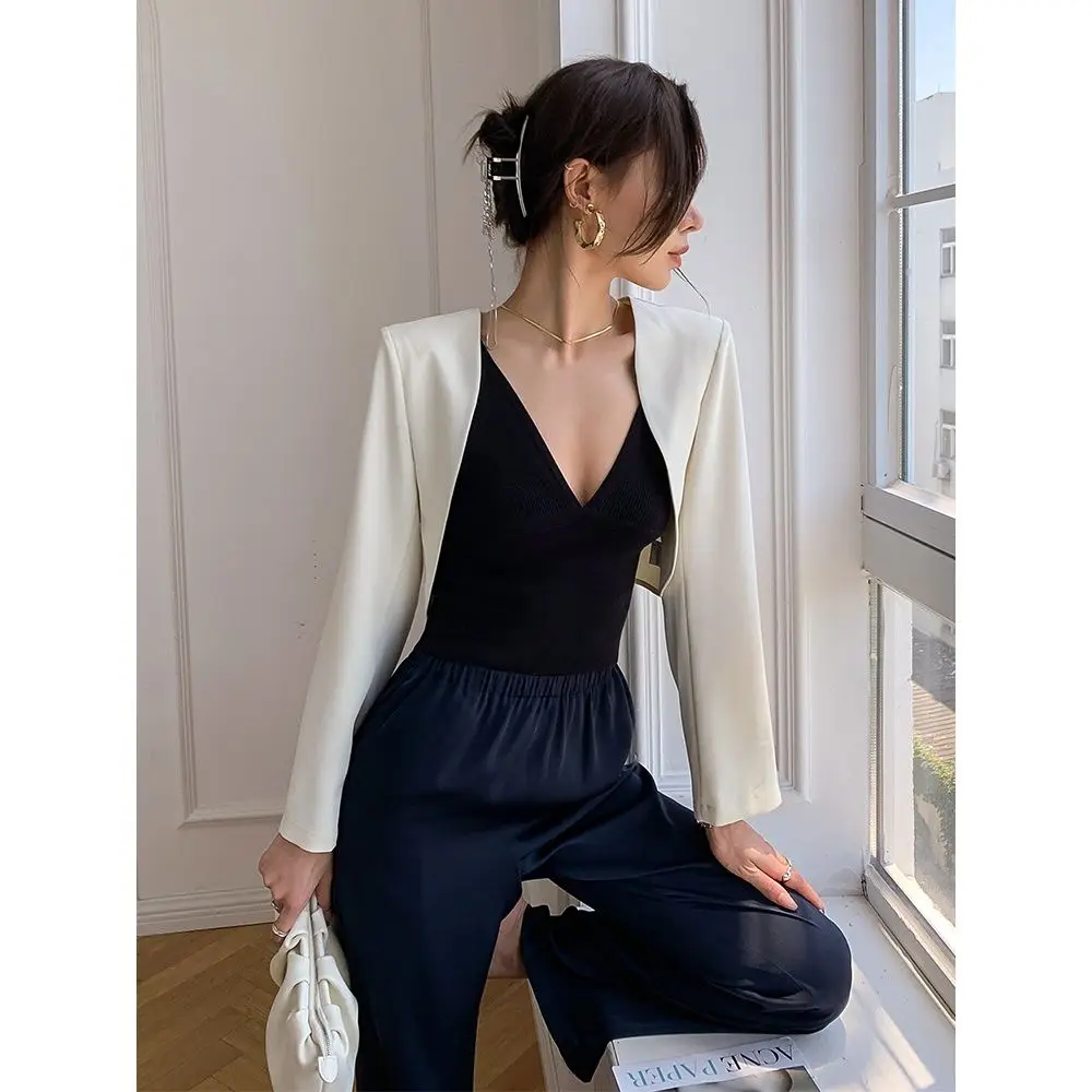 Женский укороченный пиджак, элегантный укороченный блейзер с длинным рукавом, верхняя одежда, лето-осень
Женский укороченный пиджак, элегантный укороченный блейзер с длинным рукавом, верхняя одежда, лето-осень