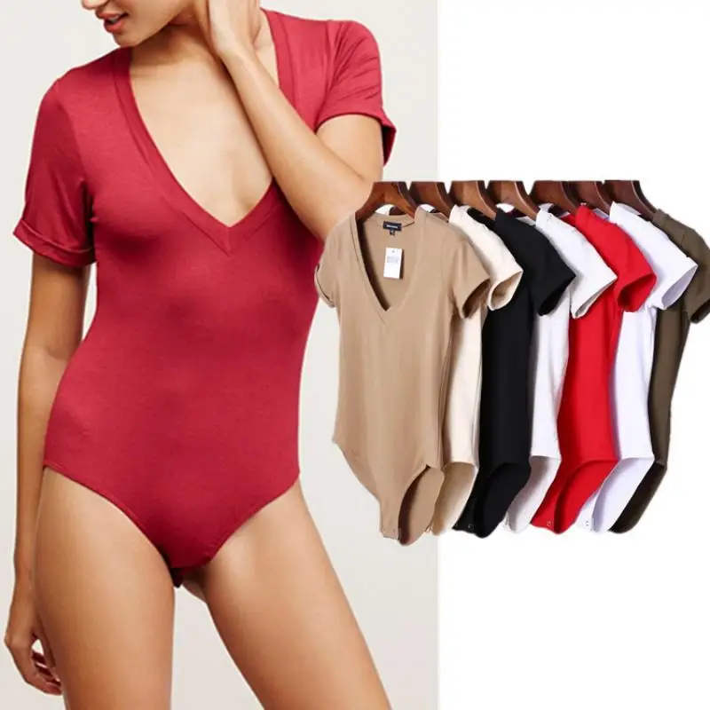 Summer Women's Jumpsuit Shorts Sexy Cross V-neck Short Sleeve Slim Tights Elastic Tops Club Clothing Jumpsuits
Summer Women's Jumpsuit Shorts Sexy Cross V-neck Short Sleeve Slim Tights Elastic Tops Club Clothing Jumpsuits