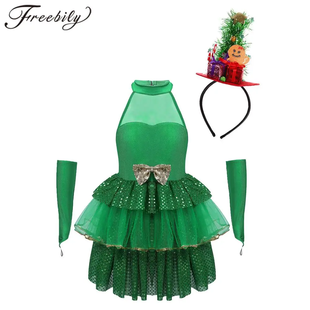 Kids Girls Christmas Costume Sequins Ballet Dance Leotard Mesh Tutu Dress Halloween Cosplay Party Stage Performance Dance Wear
Kids Girls Christmas Costume Sequins Ballet Dance Leotard Mesh Tutu Dress Halloween Cosplay Party Stage Performance Dance Wear