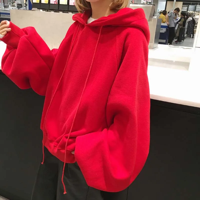 NORMOV Winter Women Hoodies Solid Long Sleeve Warm Loose Sweatshirt Polyester Casual Pullover Hoodies Female Plus Size 
NORMOV Winter Women Hoodies Solid Long Sleeve Warm Loose Sweatshirt Polyester Casual Pullover Hoodies Female Plus Size