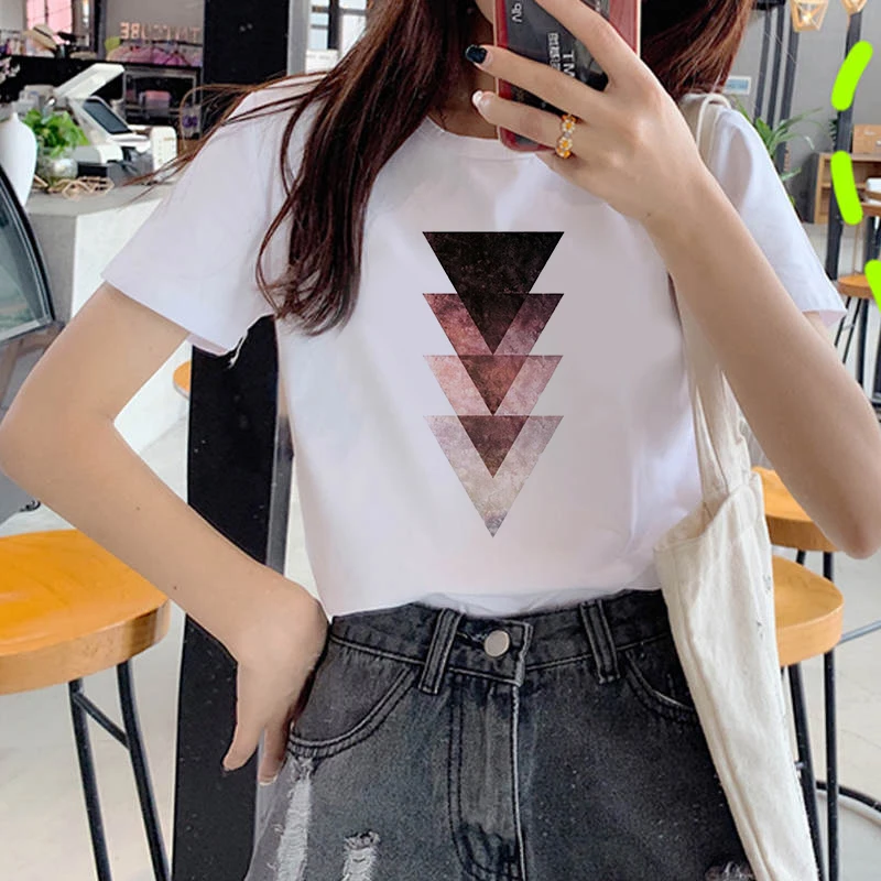 New Geometric figure printed woman tshirts 90s Short Sleeve Summer Harajuku Fashion landscape top T-shirt
New Geometric figure printed woman tshirts 90s Short Sleeve Summer Harajuku Fashion landscape top T-shirt
