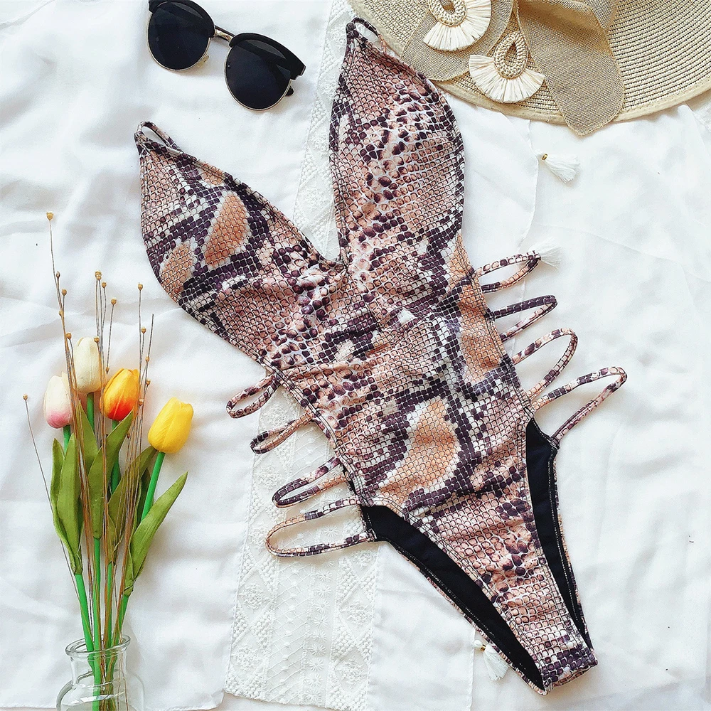 One Piece Swimsuit 2021 Sexy Snakeskin Print Swimwear Women Bodysuit Swimsuit V-Neck Bathing Suits Backless Beach Wear Monokini
One Piece Swimsuit 2021 Sexy Snakeskin Print Swimwear Women Bodysuit Swimsuit V-Neck Bathing Suits Backless Beach Wear Monokini